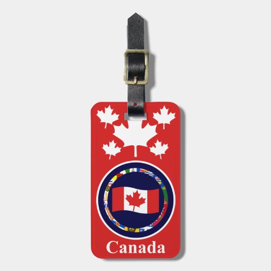 Kanada 6 Gepäckmarke (Ihre Adresse auf der Rücksei Gepäckanhänger (Vorderseite vertikal)