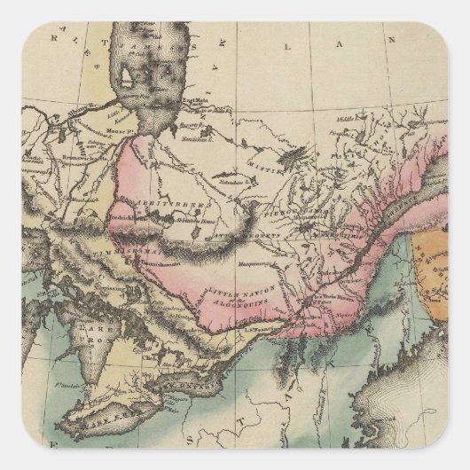 Kanada 8 quadratischer aufkleber (Vorderseite)