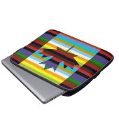 Kanada-Ahorn-Blatt-Pop-Kunst Laptopschutzhülle (Vorne Knopf)