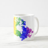 Kanada-Ahorn-Blatt-Regenbogen-Stolzkarten-Tasse Kaffeetasse (VorderseiteRechts)