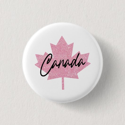 Kanada Ahornblatt Button (Vorderseite)
