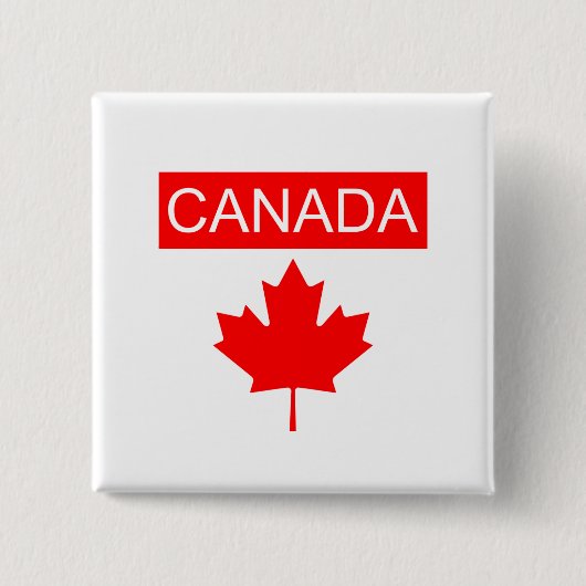 Kanada Ahornblatt Button (Vorderseite)
