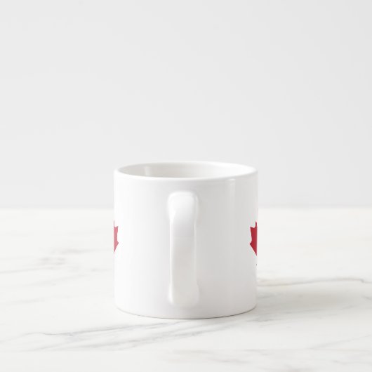 Kanada-Ahornblatt-Espresso-Schale Espressotasse (Rückseite)