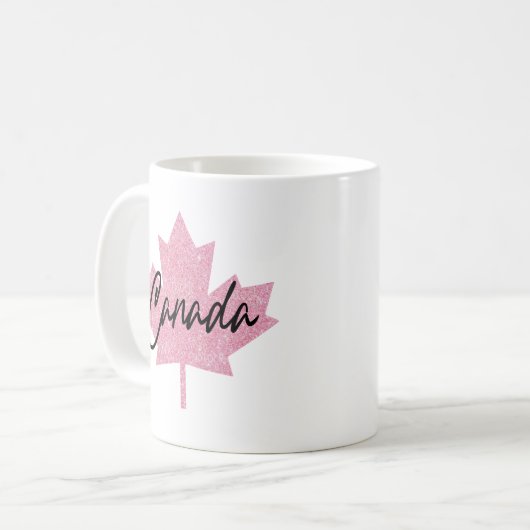 Kanada Ahornblatt Kaffeetasse (Vorderseite Links)