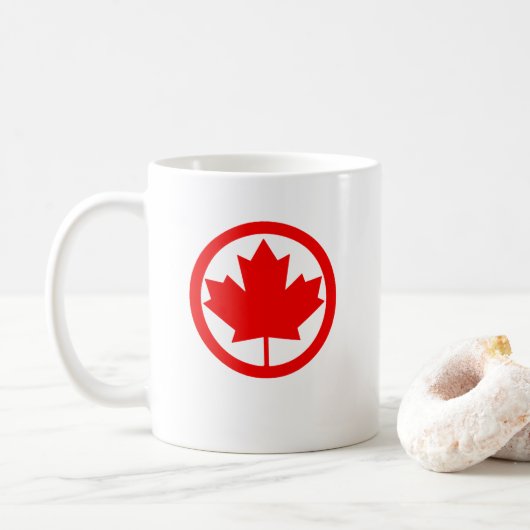 Kanada-Ahornblatt      Kaffeetasse (Mit Donut)