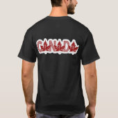 Kanada-Ahornblatt-Kunst T-Shirt (Rückseite)