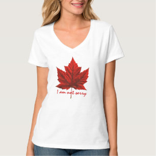 Kanada-Ahornblatt-T-Shirt für Frauen Souvenir-Shir T-Shirt