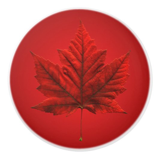 Kanada-Ahornblatt-Türknäufe Keramikknauf (Vorderseite)