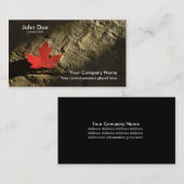 Kanada-Ahornblatt Visitenkarte (Vorne/Hinten)