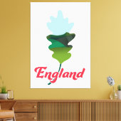 Kanada-Ahornblattausgabe Leinwanddruck (Insitu (Wohnzimmer))