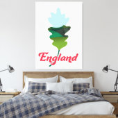 Kanada-Ahornblattausgabe Leinwanddruck (Insitu (Schlafzimmer))