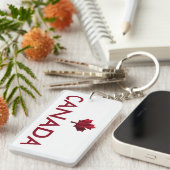 Kanada - Ahornblätterblatt und Name Schlüsselanhänger (Vorderseite rechts)