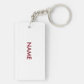 Kanada - Ahornblätterblatt und Name Schlüsselanhänger (Rückseite)