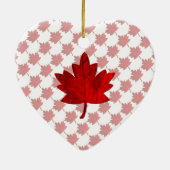Kanada-Ahornblätterblatt von Shirley Taylor Kerami Keramik Ornament (Hinten)