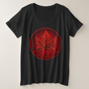 Kanada Ahornleaf Frauen T - Shirt - Plus Größe