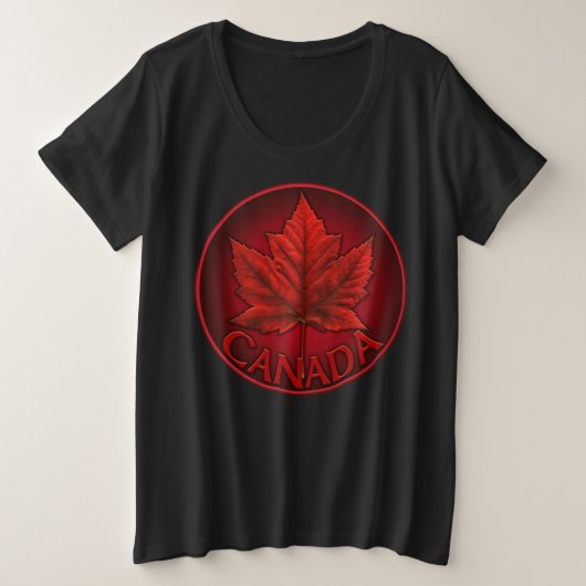 Kanada Ahornleaf Frauen T - Shirt - Plus Größe (Design vorne)