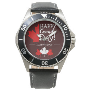 Kanada Ahornleaf, Happy Canada Tag, 1. Juli Armbanduhr