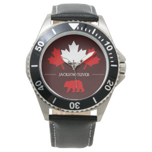 Kanada Ahornleaf, Happy Canada Tag, 1. Juli Armbanduhr