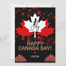 Kanada Ahornleaf, Happy Canada Tag, 1. Juli Feiertagskarte