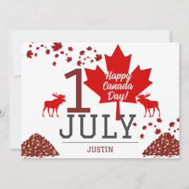 Kanada Ahornleaf, Happy Canada Tag, 1. Juli Feiertagskarte