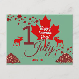 Kanada Ahornleaf, Happy Canada Tag, 1. Juli Feiertagspostkarte