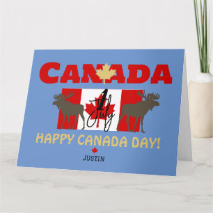 Kanada Ahornleaf, Happy Canada Tag, 1. Juli Karte