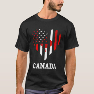Kanada Ahornleaf Herz Kanadischer Pride Canadian F T-Shirt