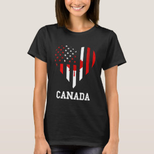 Kanada Ahornleaf Herz Kanadischer Pride Canadian F T-Shirt