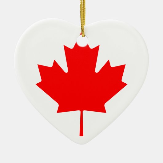 Kanada Ahornleaf Keramik Ornament (Vorne)