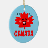Kanada Ahornleaf Keramik Ornament (Rechts)