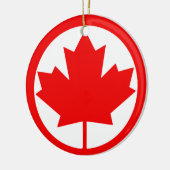 Kanada Ahornleaf Keramik Ornament (Links)