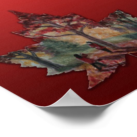 Kanada - Ahornleaf-Kunstdrucke - Poster (Ecke)