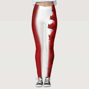 Kanada Ahornleaf-Leggings Herbst verlässt Leggings
