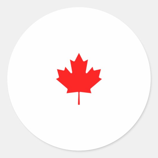 Kanada-Ahornleaf-Logo Runder Aufkleber (Vorderseite)
