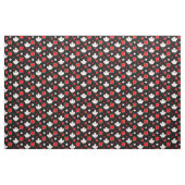 Kanada Ahornleaf mit Herz auf schwarz Stoff (Yard (91,4 cm))