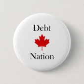Kanada Ahornleaf Schulden Nation Light Color Button (Vorderseite)