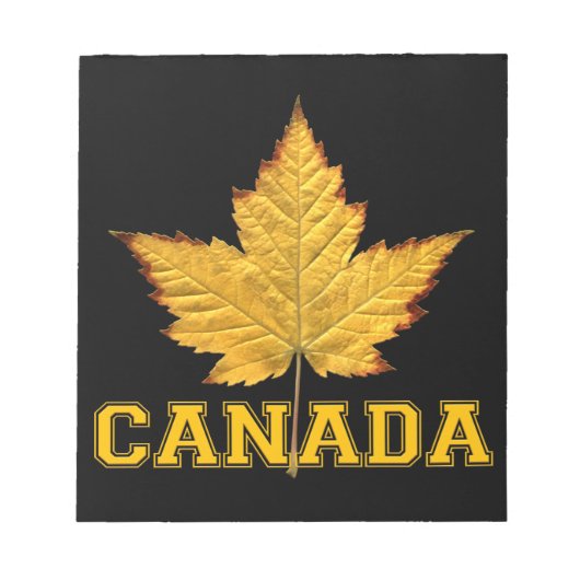 Kanada Ahornleaf Souvenir Kanada Varsity Notepad Notizblock (Vorderseite)