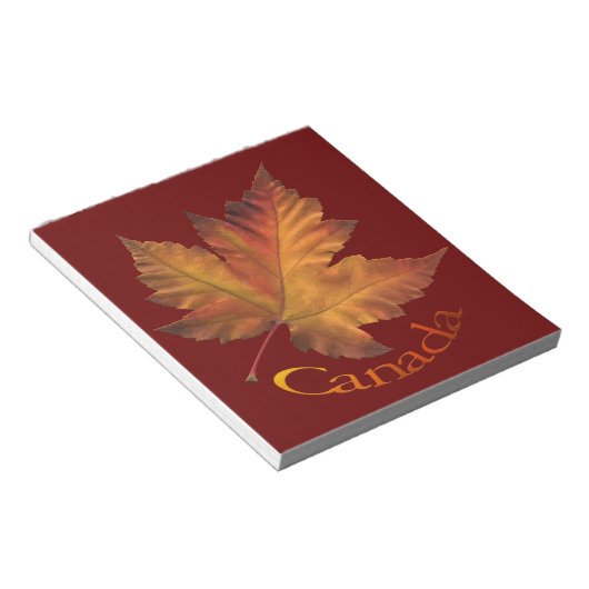 Kanada Ahornleaf Souvenir Notepad Kanada Geschenke Notizblock (angewinkelt)