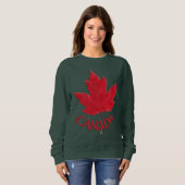 Kanada Ahornleaf Sweatshirts Frauen Shirts (Vorne ganz)