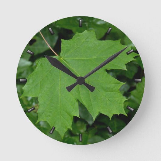 Kanada Ahornleaf-Uhr Kanada Souvenir-Wall-Uhr Runde Wanduhr (Vorderseite)
