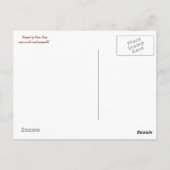 Kanada Ahornleaf und Elch Postkarte (Rückseite)