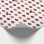 Kanada Ahornleaf und Elche Geschenkpapier (Ecke)