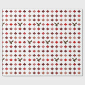 Kanada Ahornleaf und Elche Geschenkpapier (Flach)