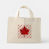 Kanada-Ahornleaf von Shirley Taylor Mini Tote Bag Stoffbeutel (Rückseite)