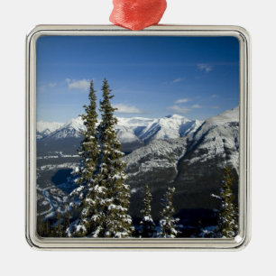 Kanada, Alberta, Banff. Ansichten des Bow Valley Silbernes Ornament