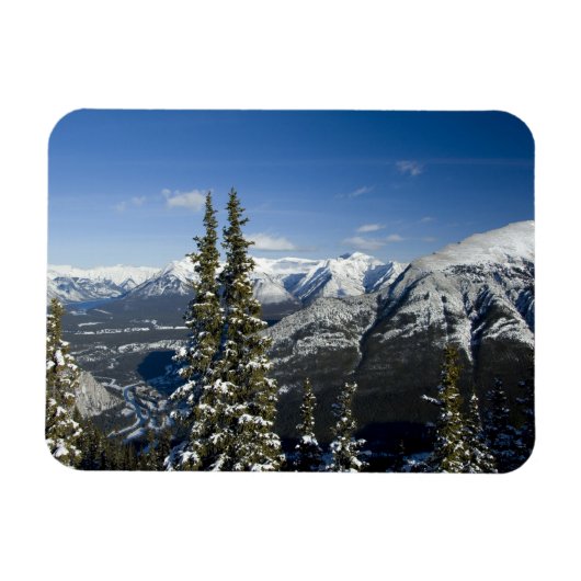Kanada, Alberta, Banff. Aussicht auf das Bow-Tal Magnet (Horizontal)