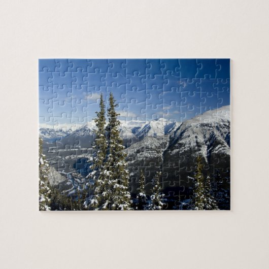 Kanada, Alberta, Banff. Aussicht auf das Bow-Tal Puzzle (Horizontal)
