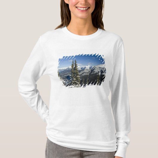 Kanada, Alberta, Banff. Aussicht auf das Bow-Tal T-Shirt (Vorderseite)