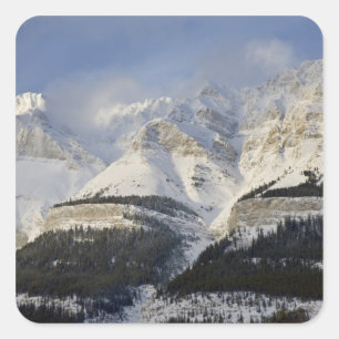Kanada, Alberta, Banff National Park. Ansicht von Quadratischer Aufkleber