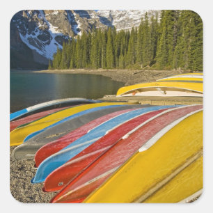 Kanada, Alberta, Banff National Park, Moraine Quadratischer Aufkleber